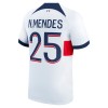 Paris Saint-Germain N.Mendes 25 Borte 23-24 - Herre Fotballdrakt